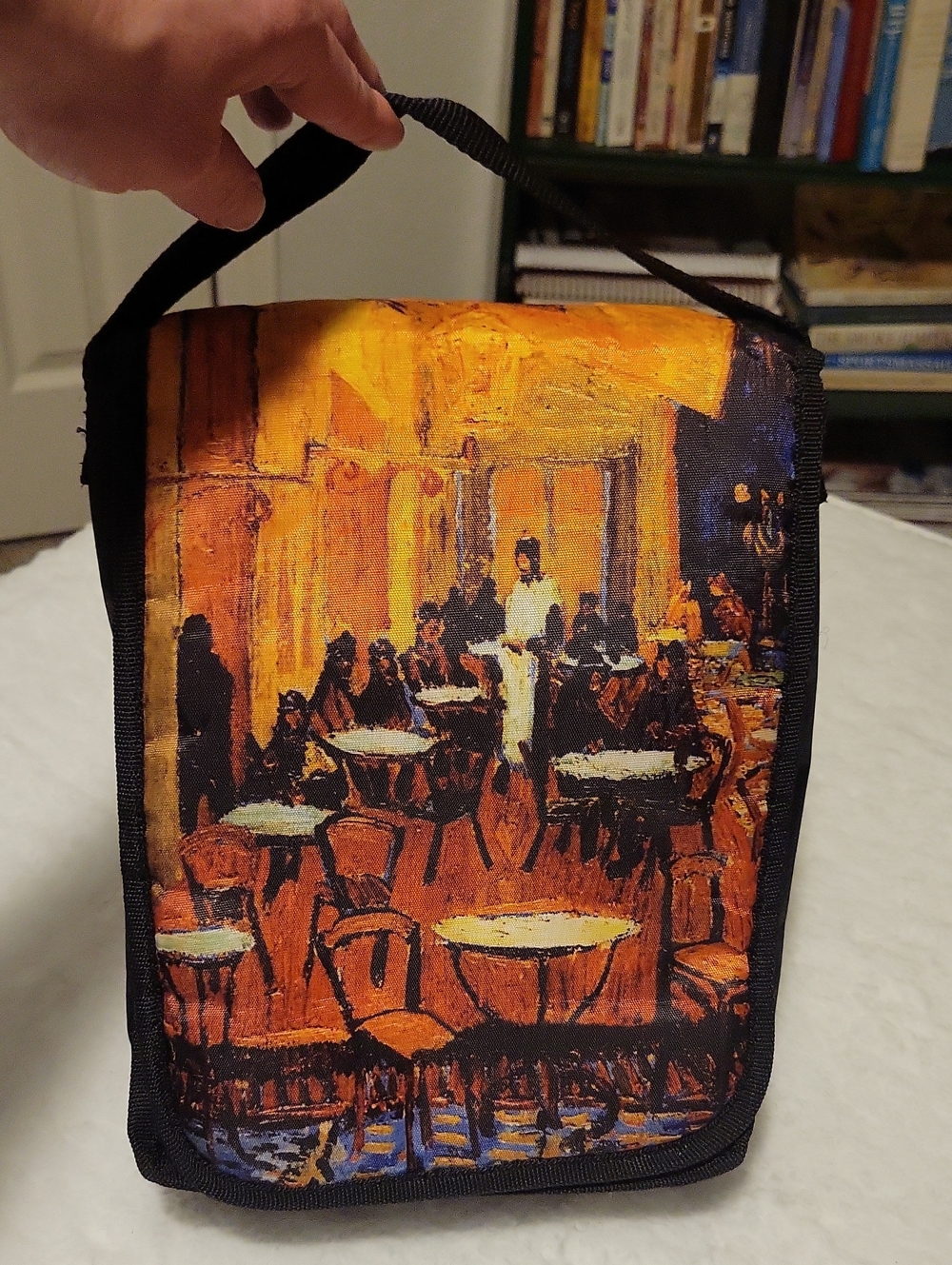 Van Gogh Cafe Print Lunch Tote - Cafe Terrace at Night